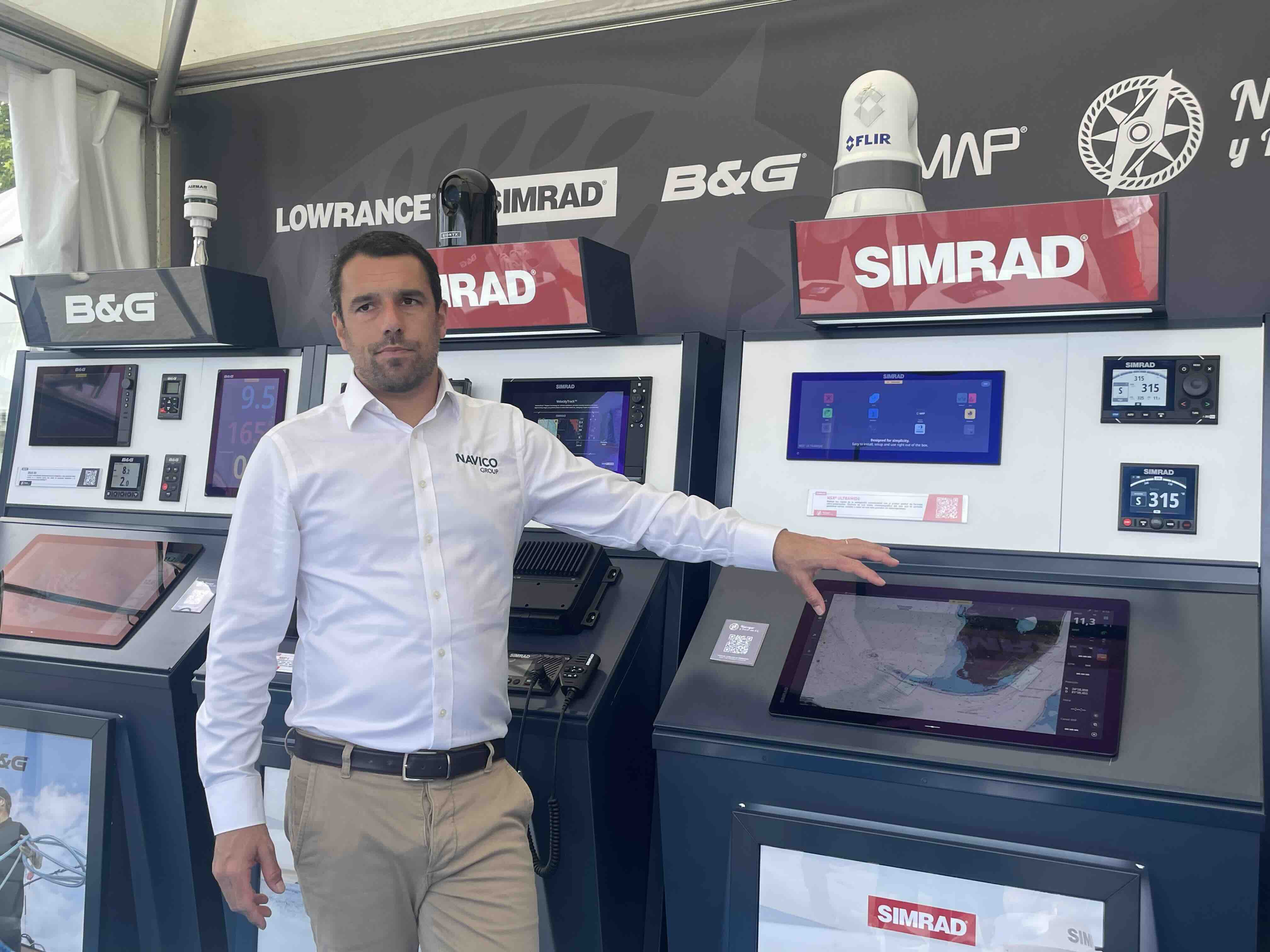 Thibault Hua, responsable del equipo de ventas de Navico Group para el mercado ibérico: "Es el centro de control definitivo de la embarcación".